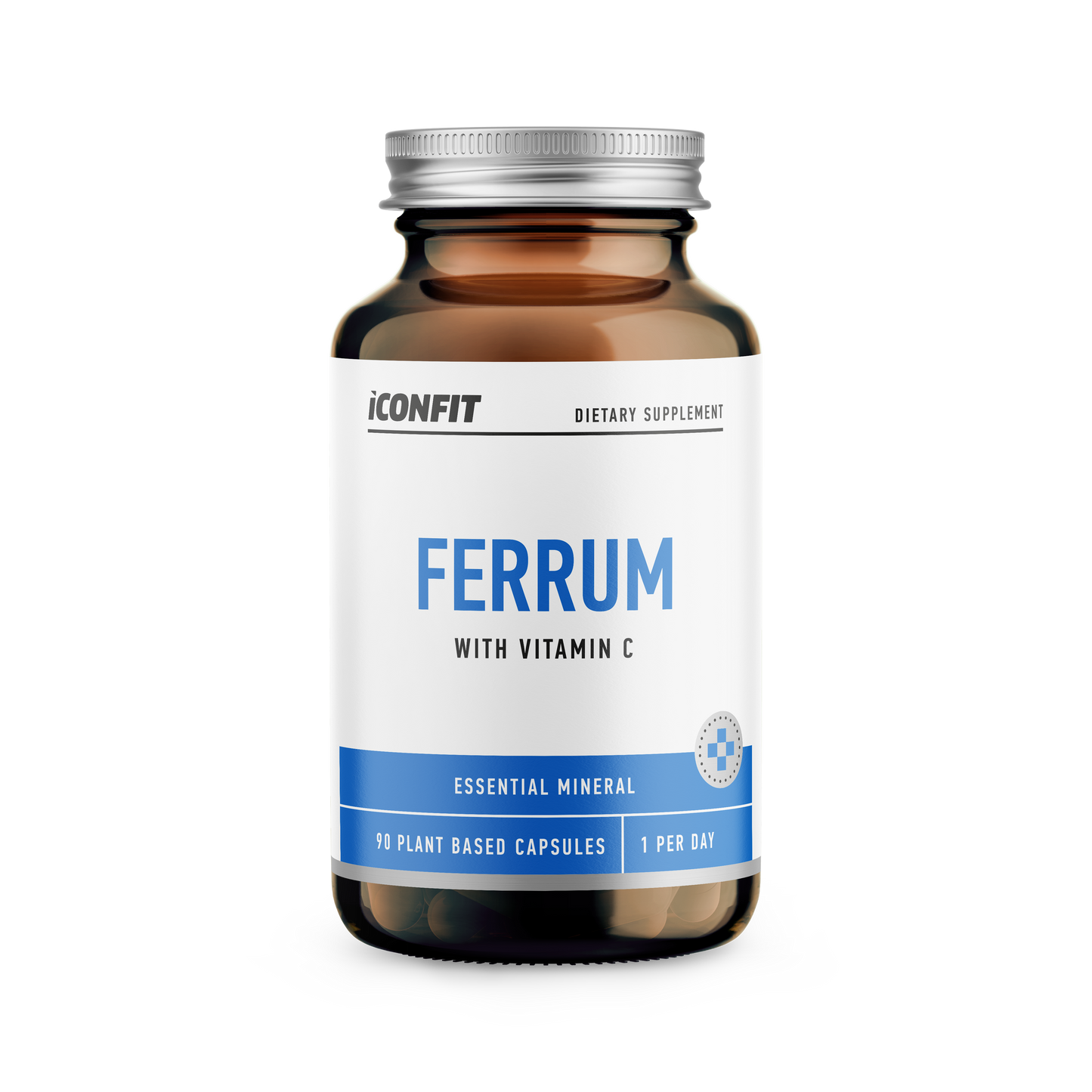 ICONFIT Ferrum Iron 20mg + Vitamin C 1000mg (90 Capsules)