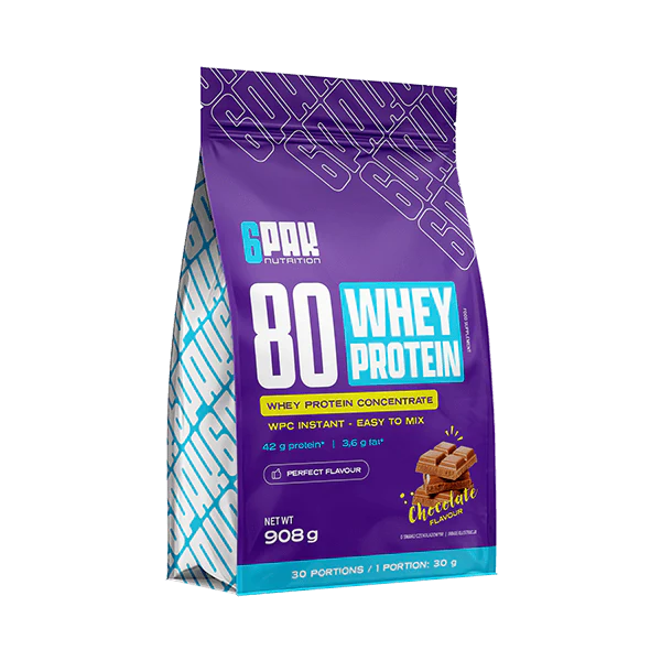 6PAK Whey 80 (сывороточный) протеиновый концентрат 908 г