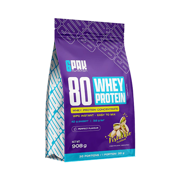6PAK Whey 80 (сывороточный) протеиновый концентрат 908 г