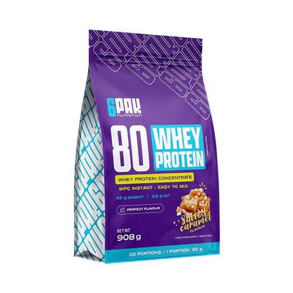 6PAK Whey 80 (сывороточный) протеиновый концентрат 908 г