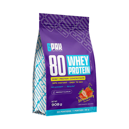 6PAK Whey 80 (сывороточный) протеиновый концентрат 908 г