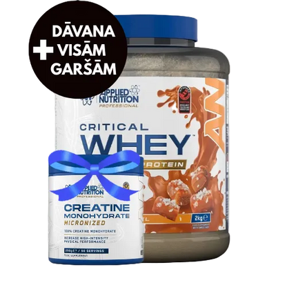 Applied Nutrition Critical Whey Proteīns 2kg + 250g Mikronizēts kreatīns DĀVANĀ